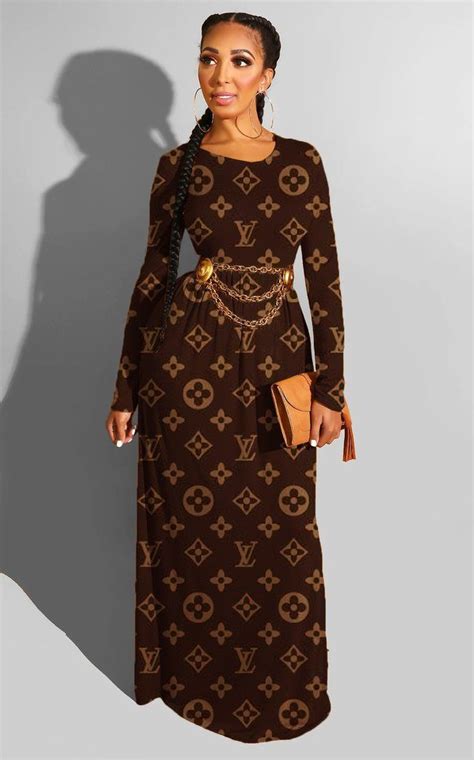 lv off shoulder dress